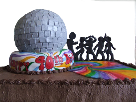Disco Birthday Cake